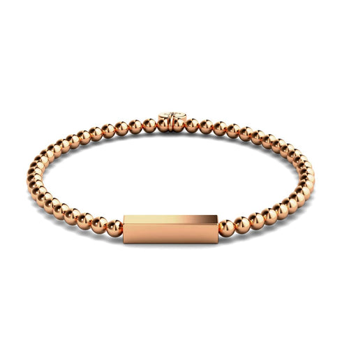 Or Rose | Bracelet barre dorée | mini